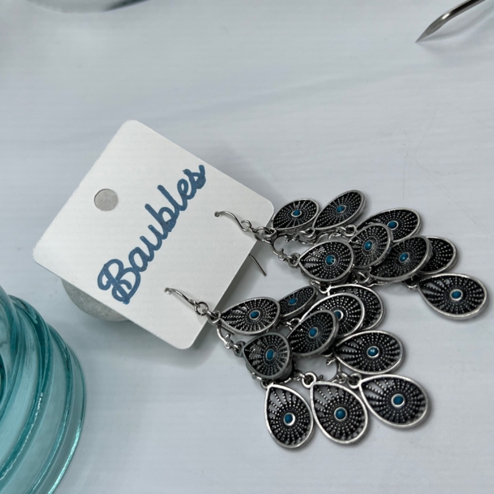 Baubles Dangle Dark Silver Earrings  $12 or bundle 3 for $20
